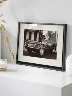 Best Fotografía enmarcada Steve McQueen in his Jaguar Cuadros Y Láminas Decorativas|Jarrones