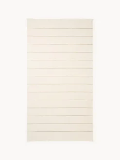 Toallas De Playa|Accesorios De Playa>Westwing Collection Fouta con flecos Elana Blanco crema, beige