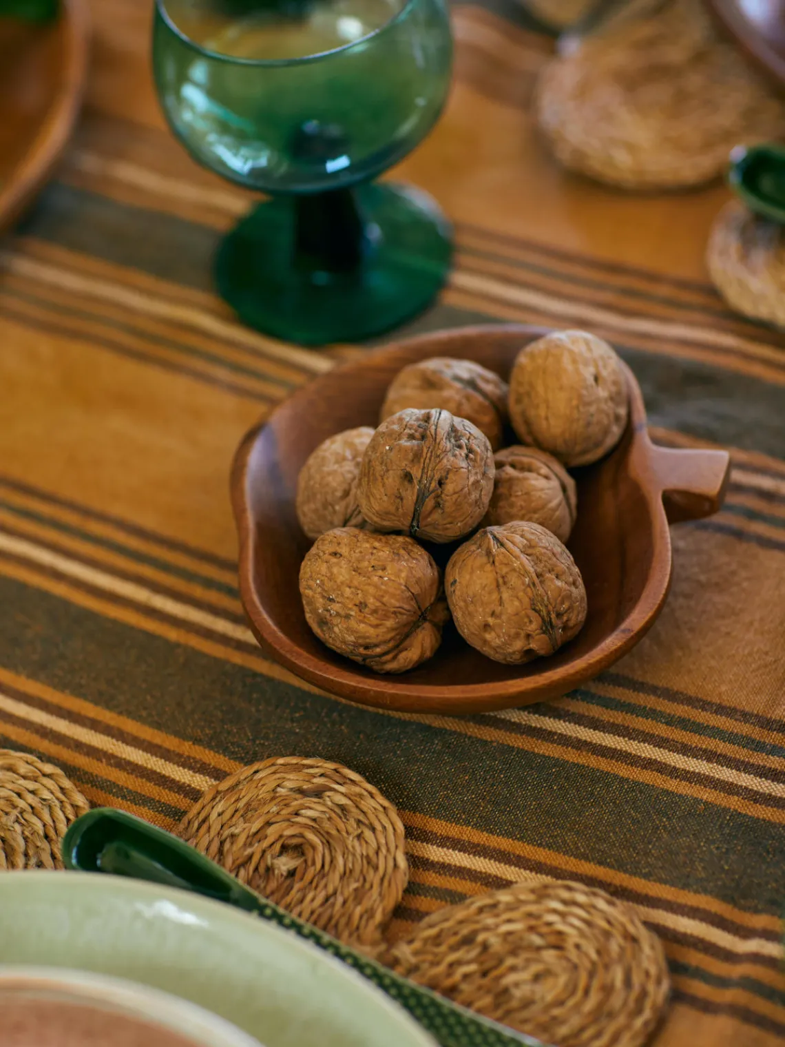 Boles Y Tazones|Vajillas Completas>HKLIVING Frutero artesanal de madera de acacia Fruit, 2 uds.