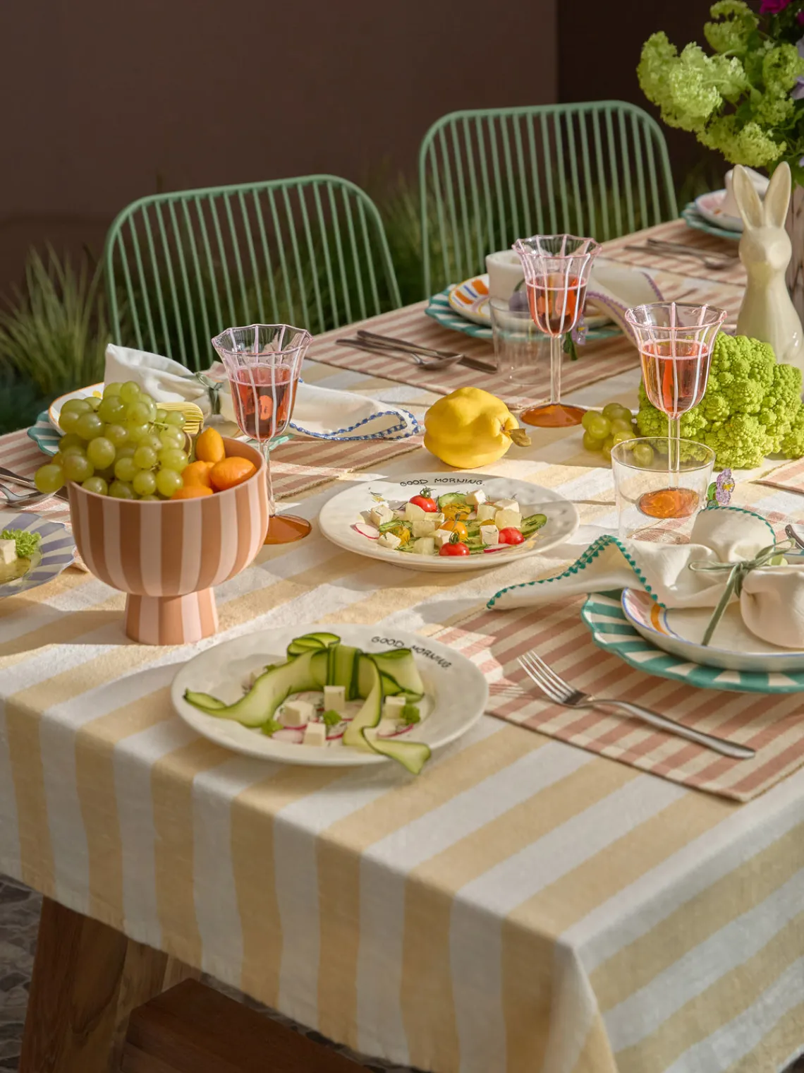 Jarrones|Cuencos Decorativos>Oyoy Living Design Frutero artesanal Toppu, 13 cm Rosa claro, marrón claro