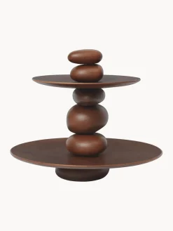 Tarteras|Vajillas Completas>Ferm Living Fuente 2 pisos de madera de haya Pebble