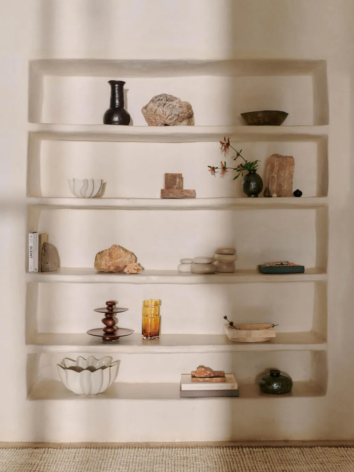 Tarteras|Vajillas Completas>Ferm Living Fuente 2 pisos de madera de haya Pebble