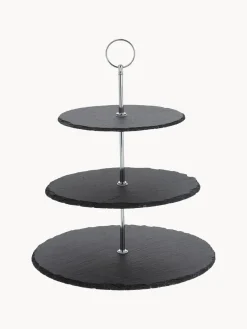 Fuente 3 pisos de pizarra Cooper Tarteras|Vajillas Completas
