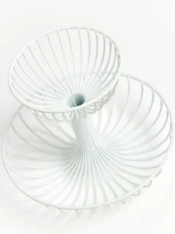 Tarteras|Vajillas Completas> Fuente 2 pisos Lago Blanco