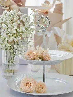 Fuente 2 pisos Rhombe Tarteras|Vajillas Completas