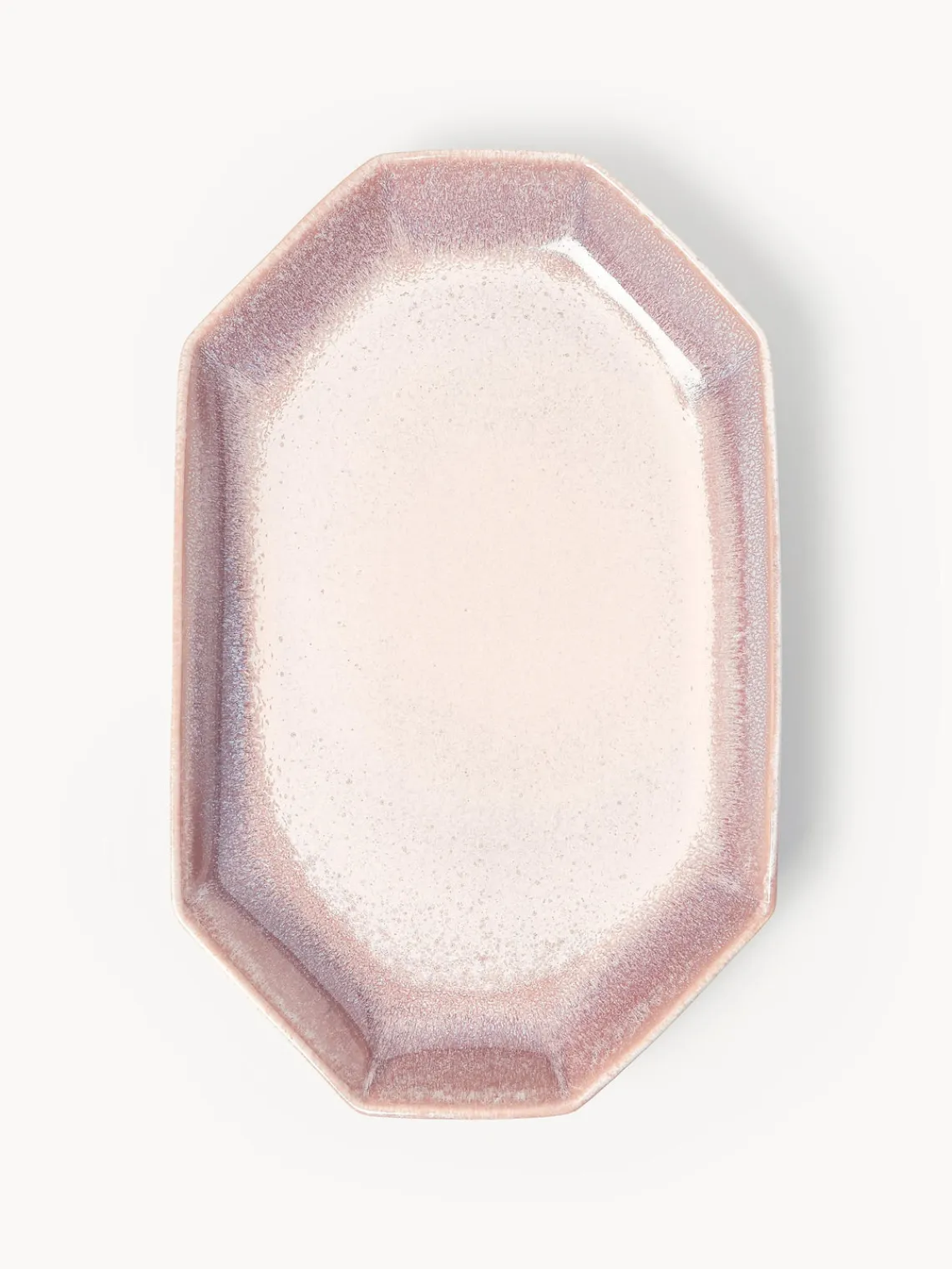 Cuencos Y Platos De Servir|Vajillas Completas>Westwing Collection Fuente artesanal con esmalte reactivo Vinci Lavanda y tonos rosas con gradiente de color