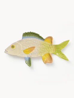 Clearance Fuente artesanal de dolomita Fish, 32 x 13 cm Cuencos Y Platos De Servir|Vajillas Completas