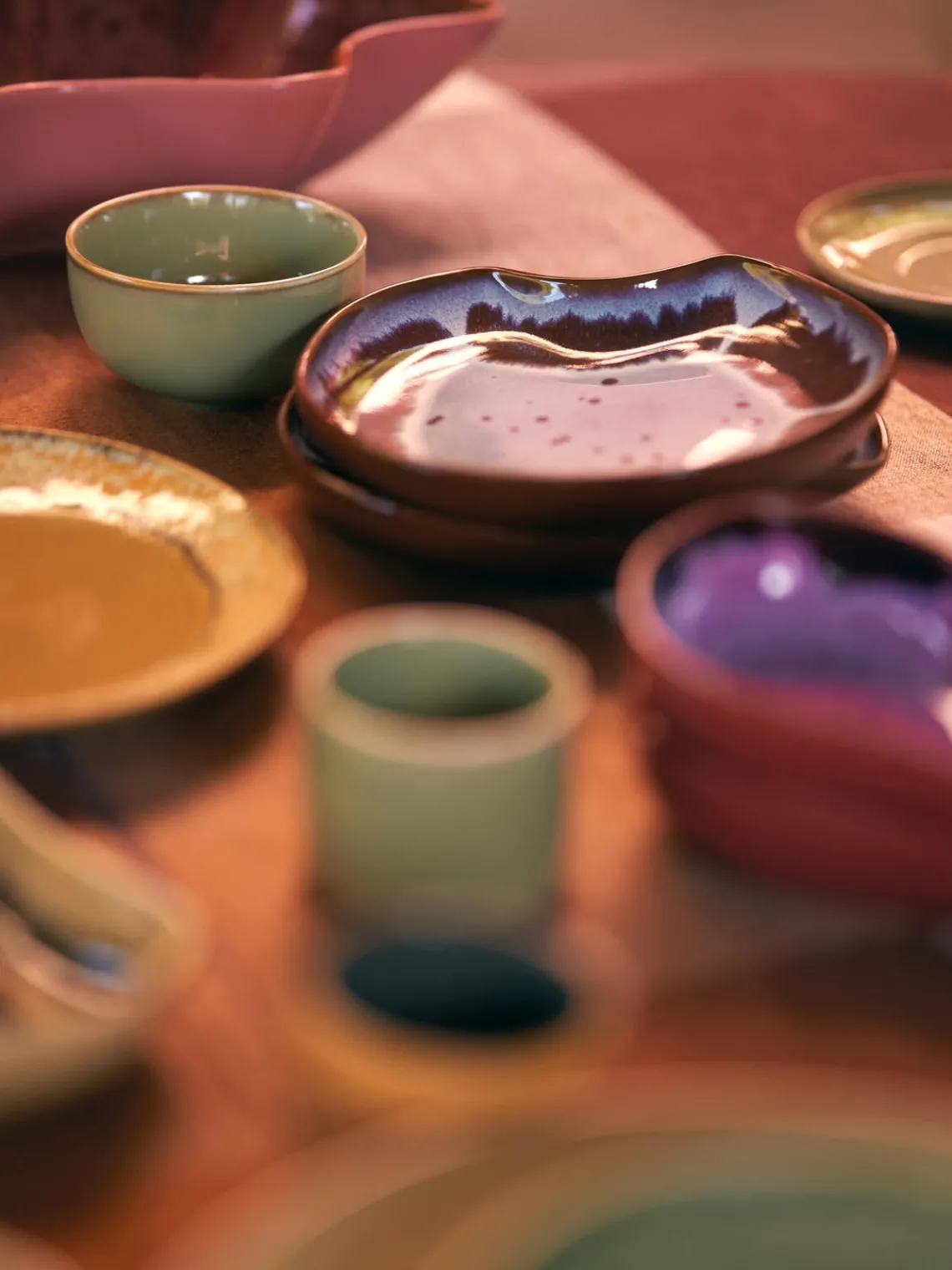 Cuencos Y Platos De Servir|Vajillas Completas>HKLIVING Fuente artesanal de gres Shell