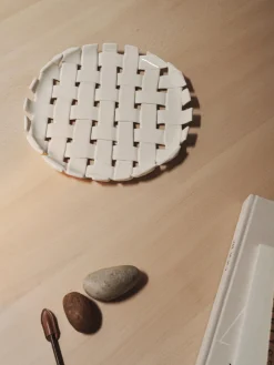 New Fuente artesanal Plait Cuencos Y Platos De Servir|Vajillas Completas