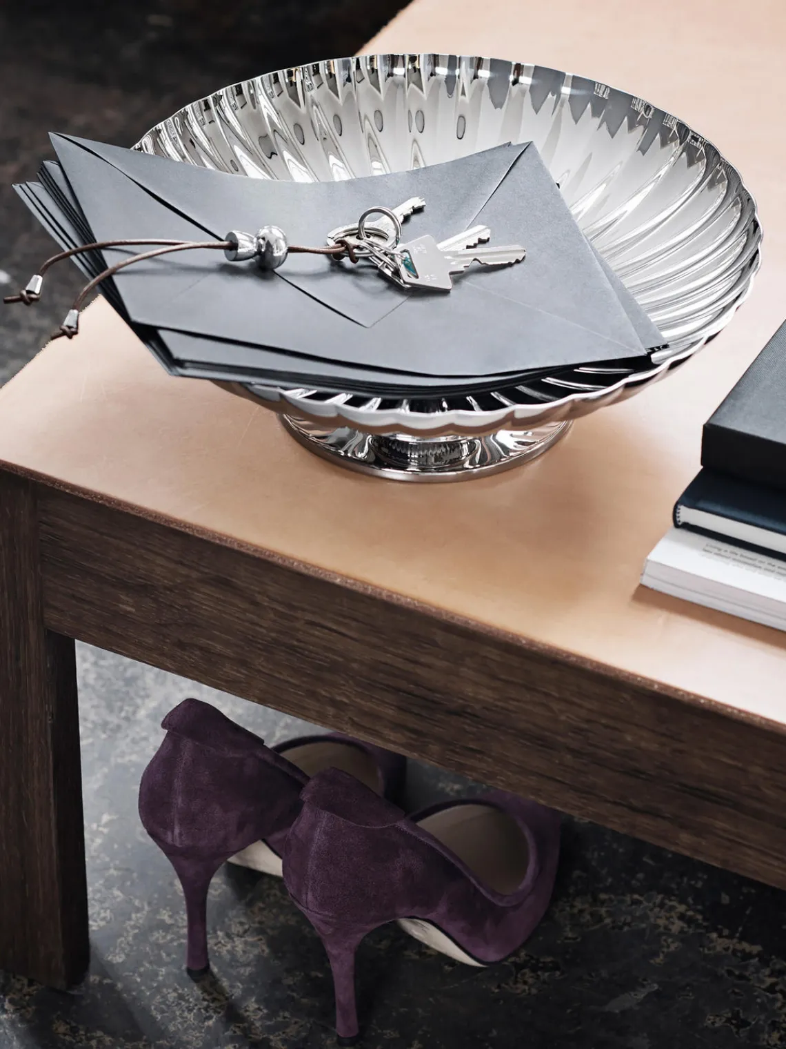 Online Fuente de acero inoxidable con relieves Bernadotte Cuencos Y Platos De Servir|Vajillas Completas