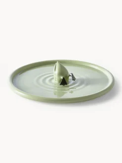 Cuencos Y Platos De Servir|Vajillas Completas>POLSPOTTEN Fuente de cerámica artesanal Diving Duck Verde oliva