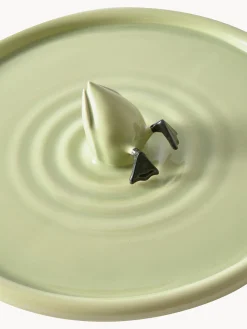 Cuencos Y Platos De Servir|Vajillas Completas>POLSPOTTEN Fuente de cerámica artesanal Diving Duck Verde oliva