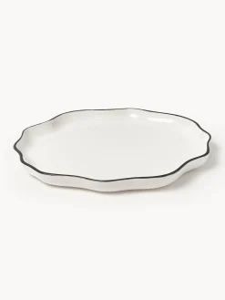 Outlet Fuente de porcelana con volantes Bia Cuencos Y Platos De Servir|Vajillas Completas