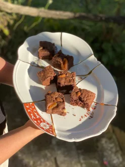 Cuencos Y Platos De Servir|Vajillas Completas>SELETTI Fuente de porcelana Kintsugi