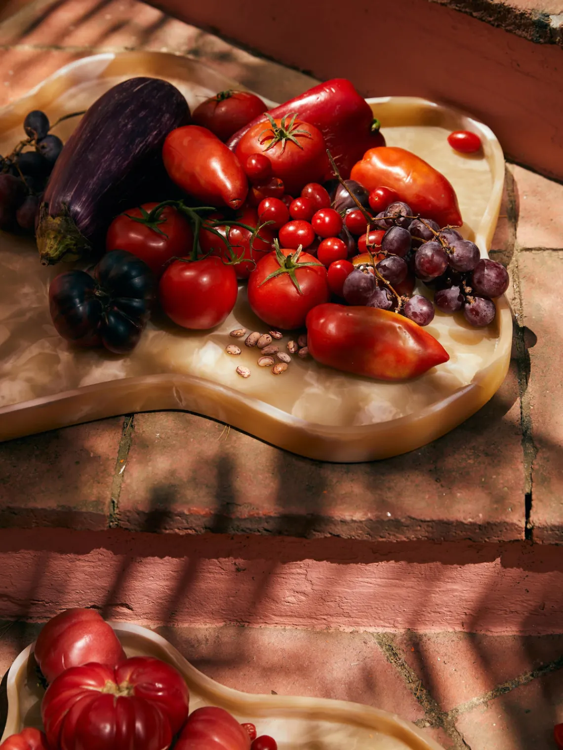 Bandejas|Vajillas Completas>HKLIVING Fuente de servir artesanal de resina Patio, 61 cm