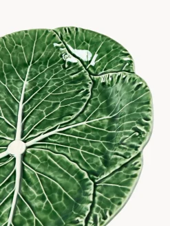 Cuencos Y Platos De Servir|Vajillas Completas></noscript>BORDALLO PINHEIRO Fuente de servir ovalada pintada a mano Cabbage Verde oscuro, blanco Off White