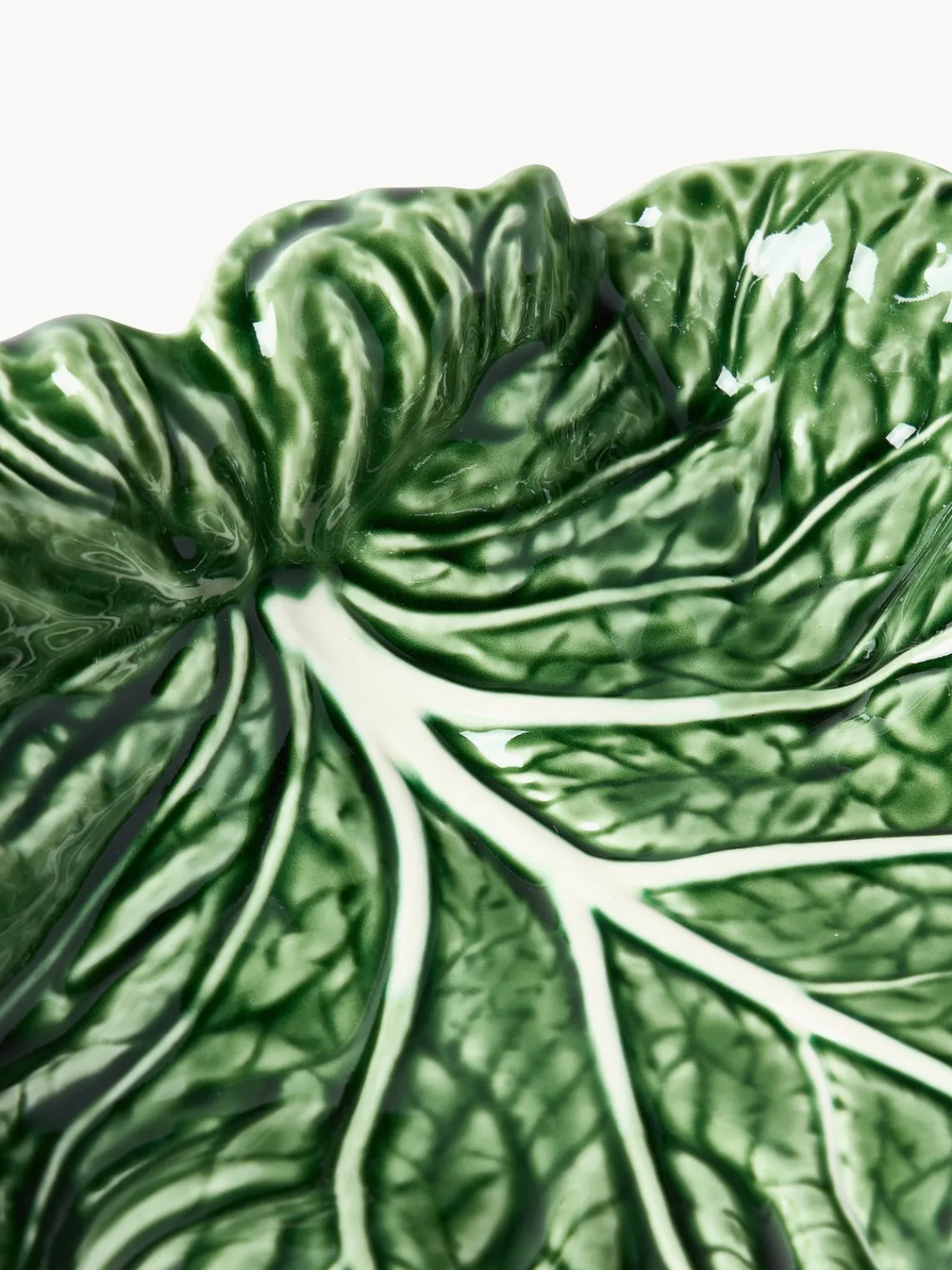 Cuencos Y Platos De Servir|Menaje De Mesa>BORDALLO PINHEIRO Fuente de servir pintada a mano Cabbage