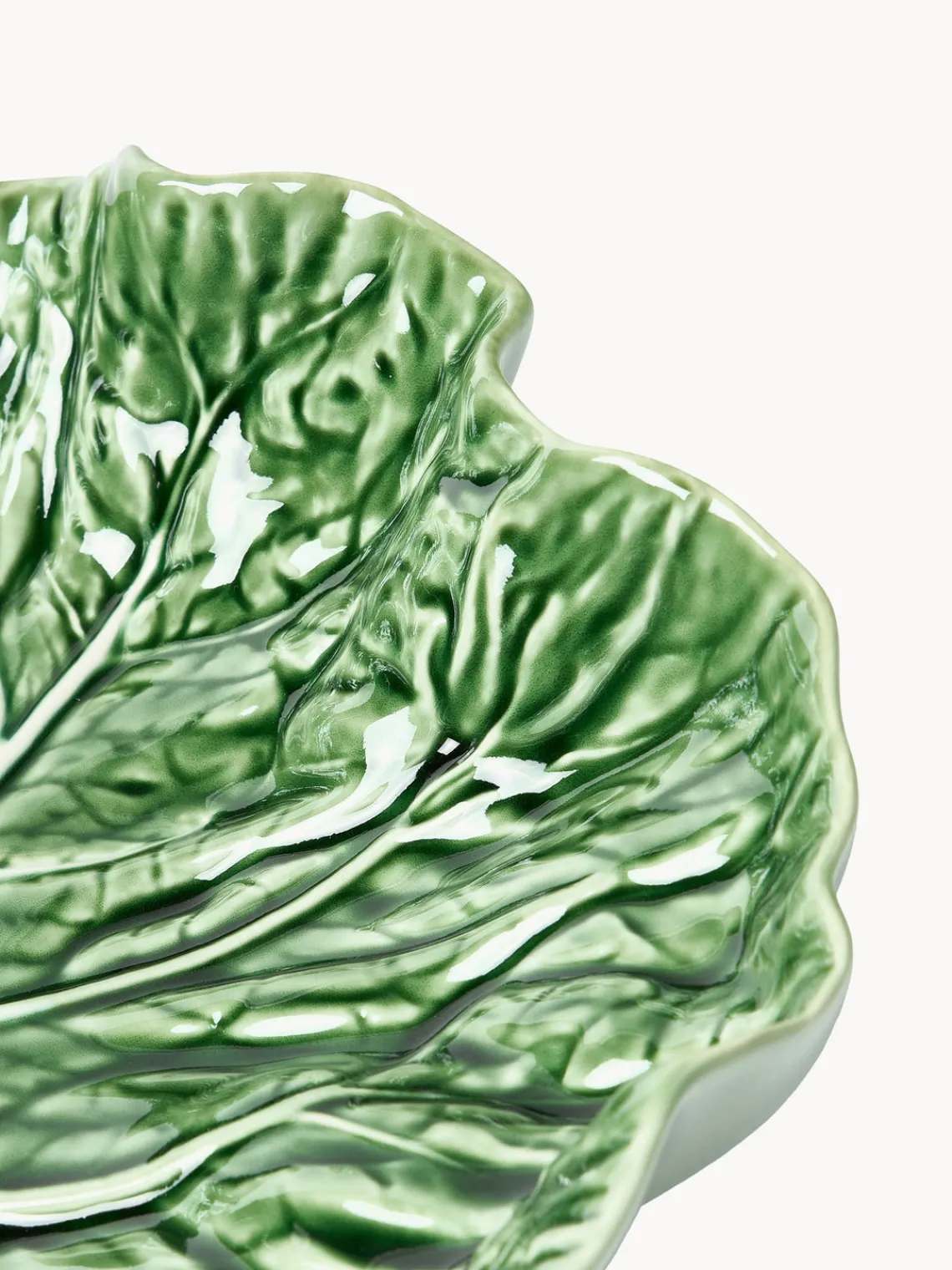 Cuencos Y Platos De Servir|Menaje De Mesa>BORDALLO PINHEIRO Fuente de servir pintada a mano Cabbage