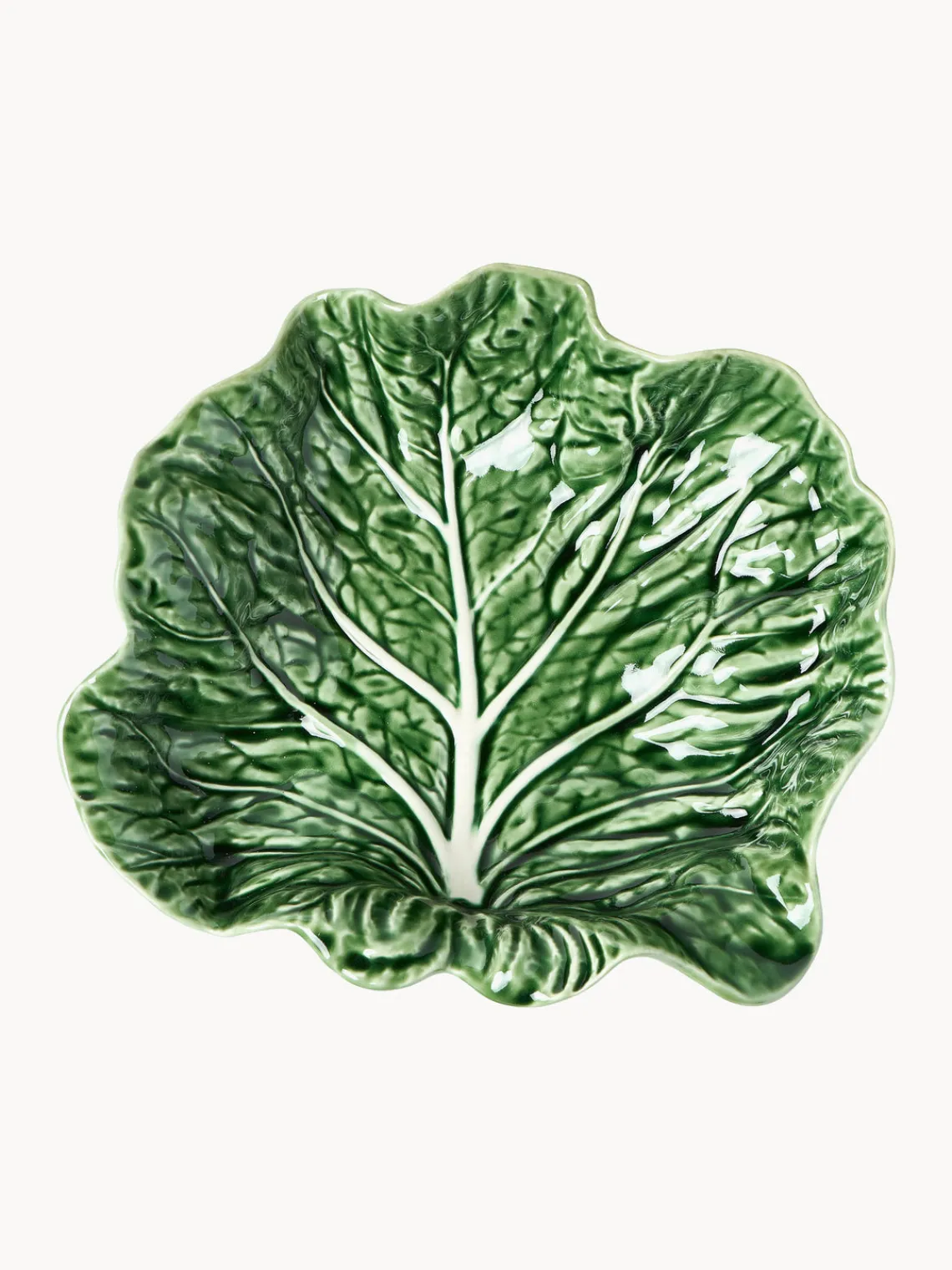 Cuencos Y Platos De Servir|Menaje De Mesa>BORDALLO PINHEIRO Fuente de servir pintada a mano Cabbage