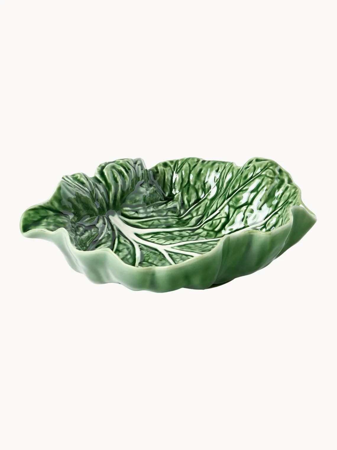 Cuencos Y Platos De Servir|Menaje De Mesa>BORDALLO PINHEIRO Fuente de servir pintada a mano Cabbage