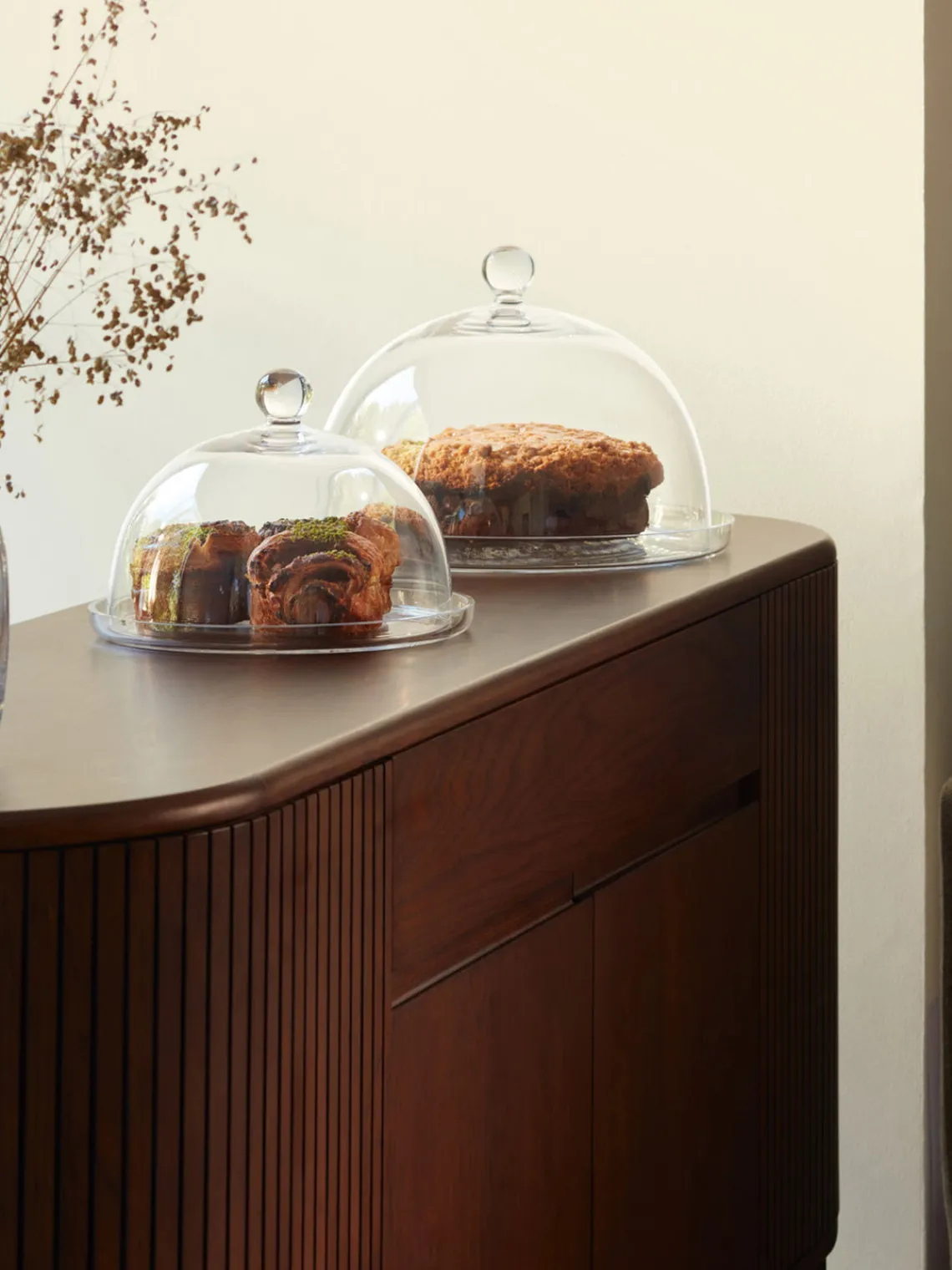 Best Fuente de vidrio soplado con tapa Vienna Bandejas|Vajillas Completas