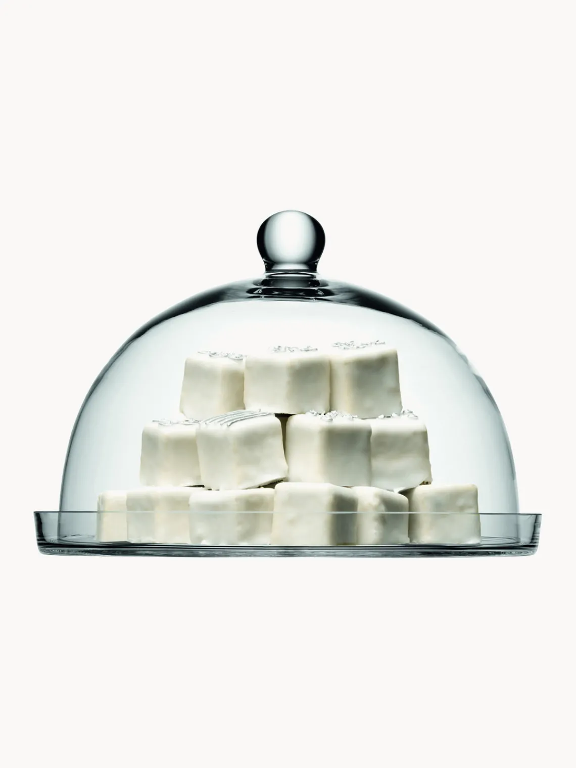 Best Fuente de vidrio soplado con tapa Vienna Bandejas|Vajillas Completas