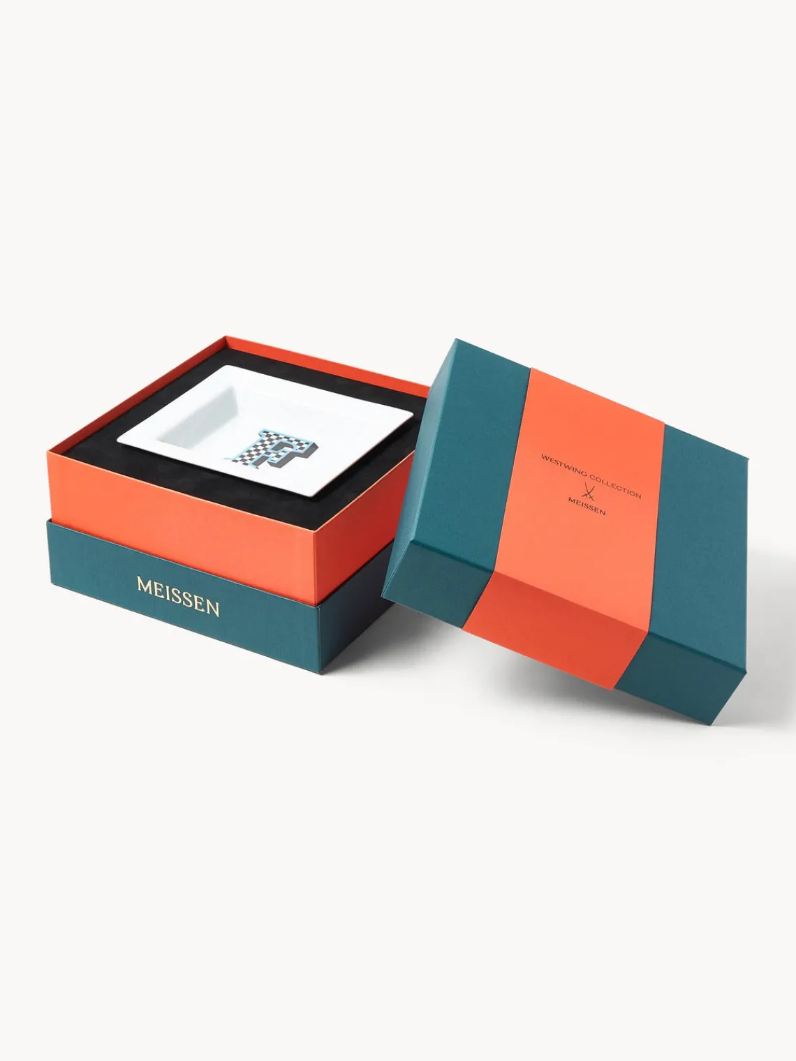 Clearance uente decorativa artesanal | MEISSEN Initials Bandejas Decorativas|Jarrones