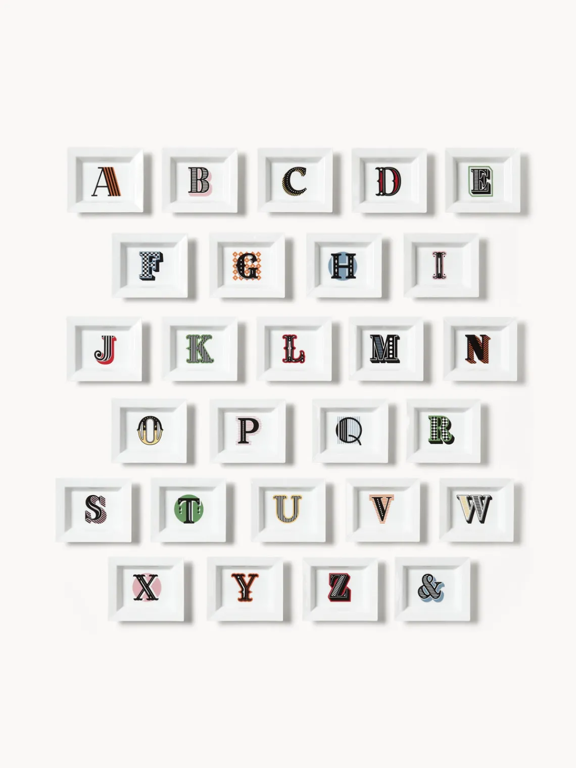 Bandejas Decorativas|Jarrones>Westwing Collection Fuente decorativa artesanal | MEISSEN Initials &