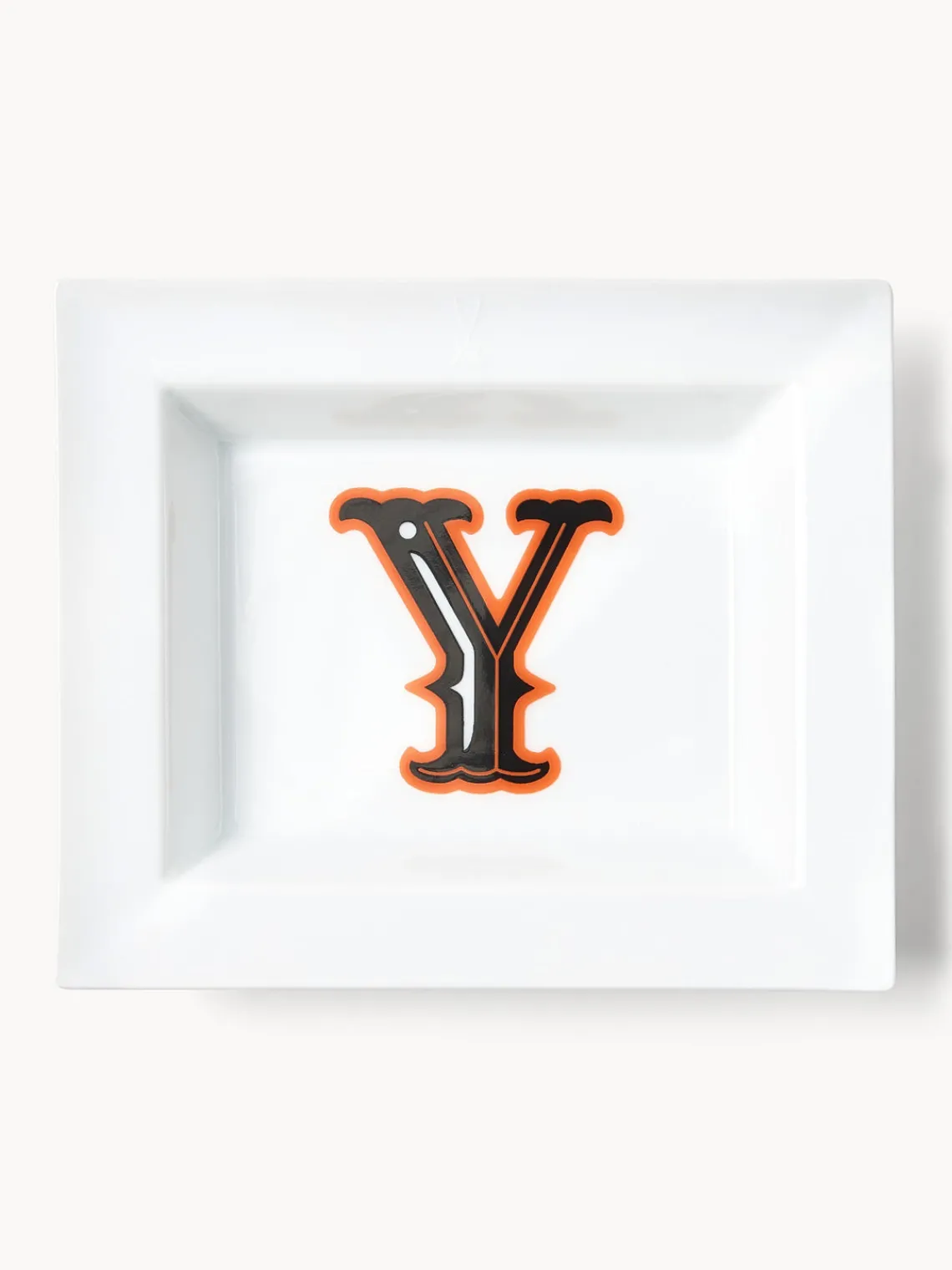 Bandejas Decorativas|Jarrones>Westwing Collection Fuente decorativa artesanal | MEISSEN Initials Y