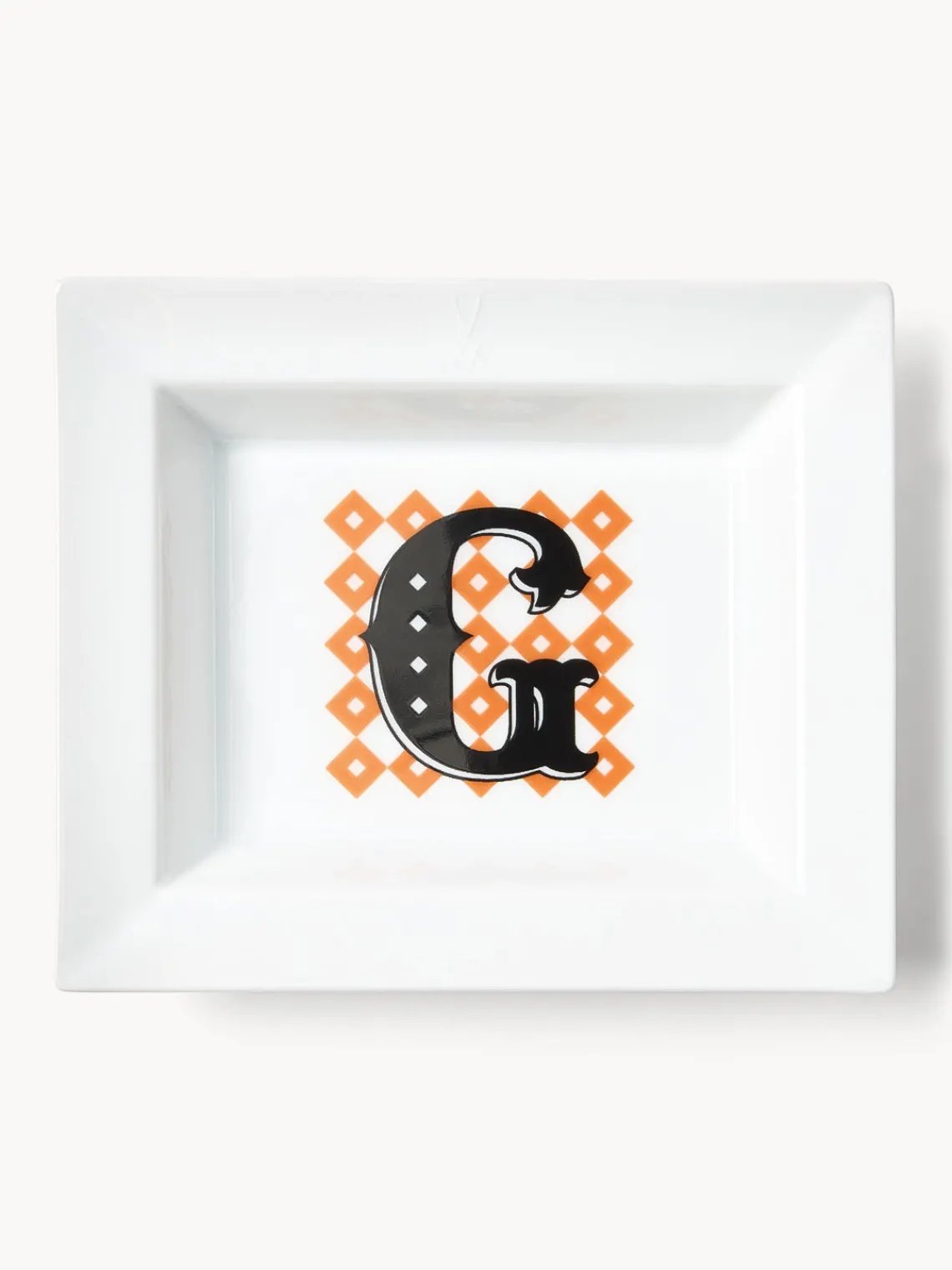 Bandejas Decorativas|Jarrones>Westwing Collection Fuente decorativa artesanal | MEISSEN Initials G