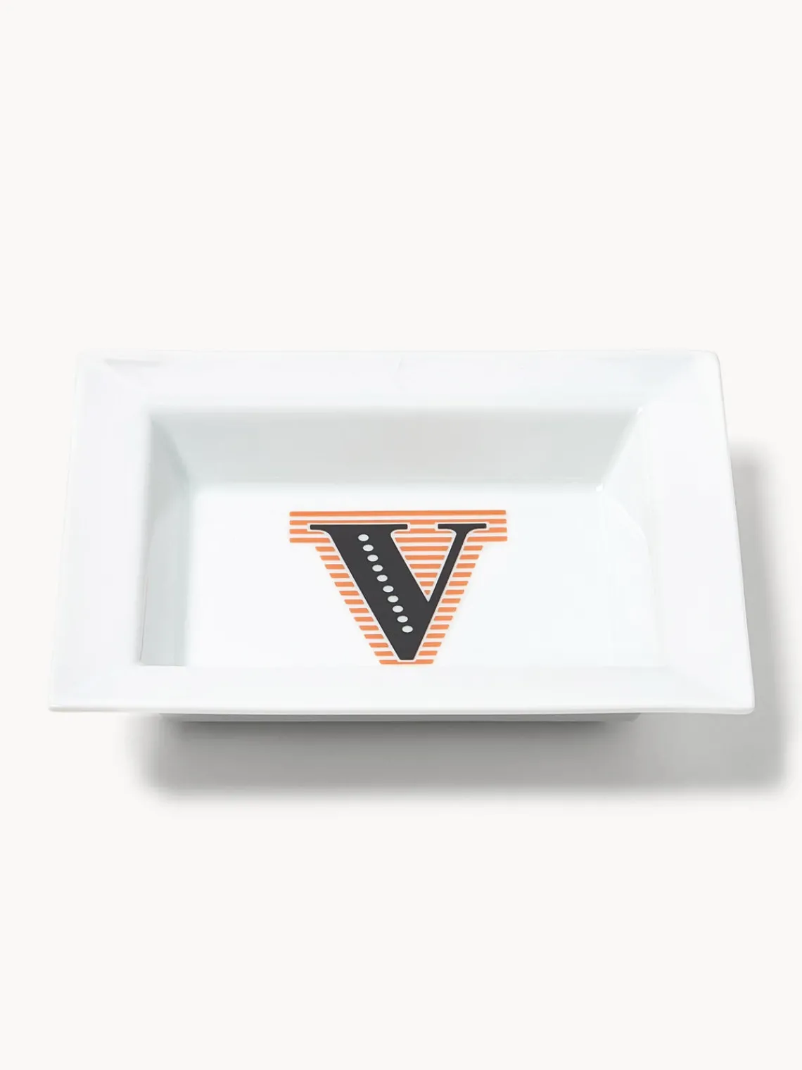 Bandejas Decorativas|Jarrones>Westwing Collection Fuente decoratia artesanal | MEISSEN Initials V