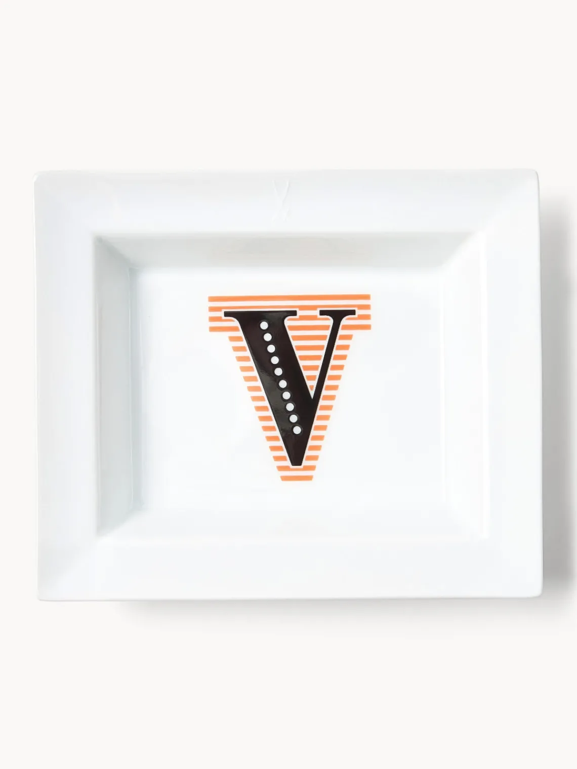 Bandejas Decorativas|Jarrones>Westwing Collection Fuente decoratia artesanal | MEISSEN Initials V