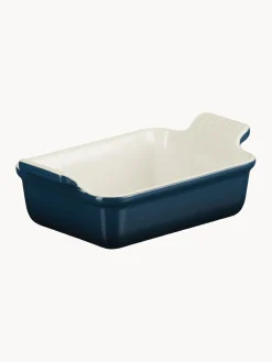 Bandejas Para Horno|Bandejas Para Horno>LE CREUSET Fuente horno rectangular Tradition Azul oscuro, blanco Off White