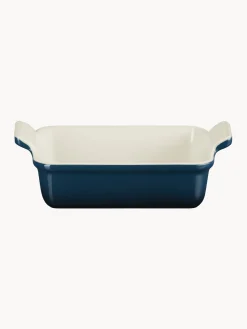 Bandejas Para Horno|Bandejas Para Horno>LE CREUSET Fuente horno rectangular Tradition Azul oscuro, blanco Off White