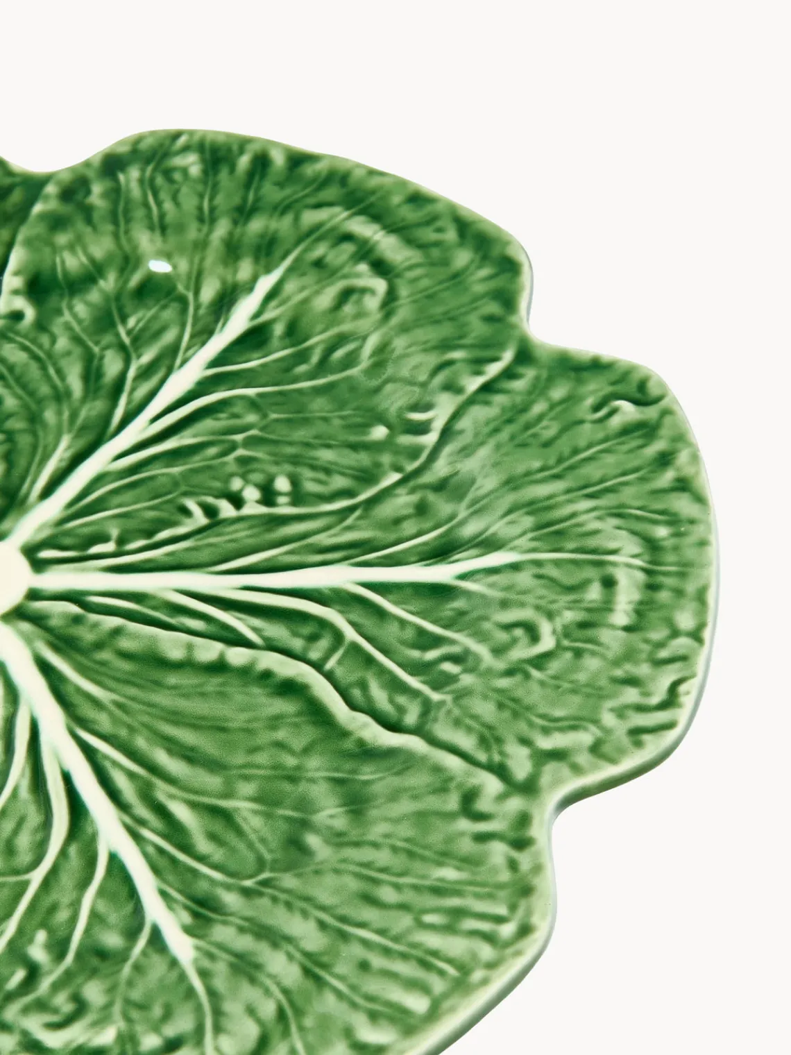 Tarteras|Vajillas Completas>BORDALLO PINHEIRO Fuente para postre artesanal Repollo
