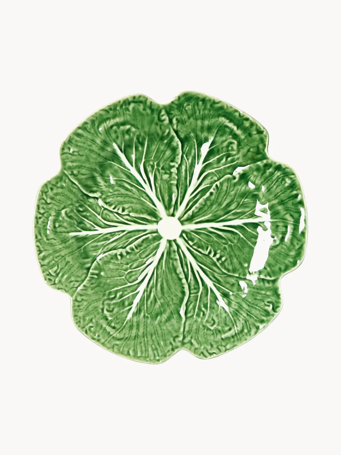 Tarteras|Vajillas Completas>BORDALLO PINHEIRO Fuente para postre artesanal Repollo