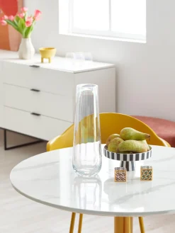 Cuencos Y Platos De Servir|Vajillas Completas></noscript>Oyoy Living Design Fuente para postre pequeña de cerámica Toppu Negro, blanco