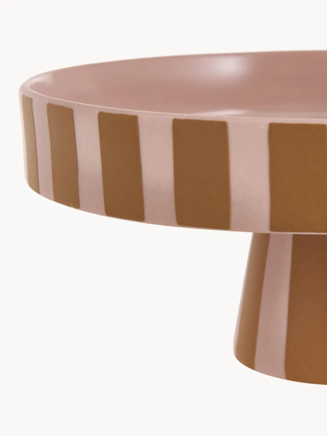 Cuencos Y Platos De Servir|Vajillas Completas>Oyoy Living Design Fuente para postre pequeño de cerámica Toppu Rosa claro, terracota