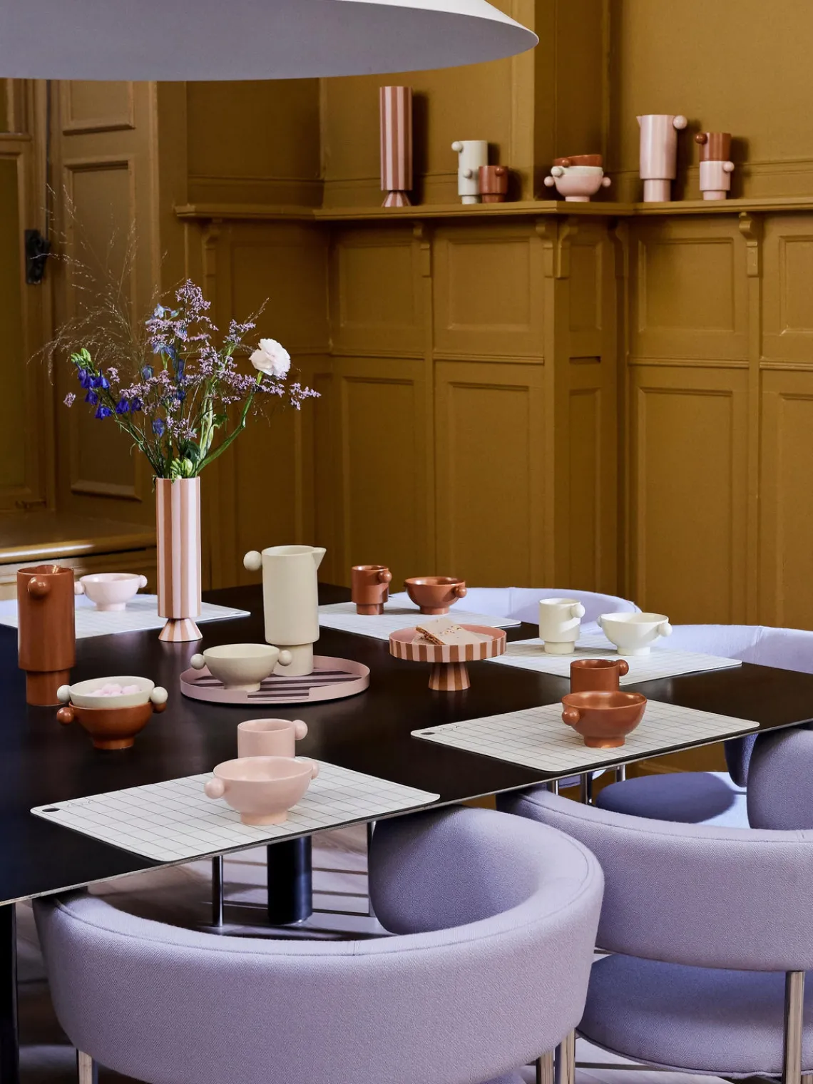 Cuencos Y Platos De Servir|Vajillas Completas>Oyoy Living Design Fuente para postre pequeño de cerámica Toppu Rosa claro, terracota