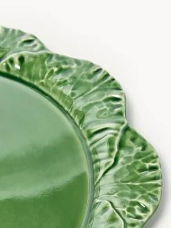 Cuencos Y Platos De Servir|Vajillas Completas></noscript>BORDALLO PINHEIRO Fuente pintada a mano con tapa Cabbage