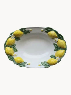 Bandejas|Vajillas Completas>Les Ottomans Fuente pintada a mano Lemon