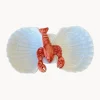 Vajillas Completas|Menaje De Mesa>Les Ottomans Fuente pintada a mano Lobster