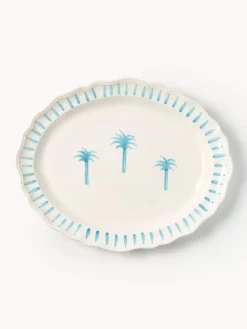 Best Fuente pintado a mano The Palms Cuencos Y Platos De Servir|Vajillas Completas