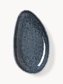 New Fuentes de servir artesanales en forma orgánica Macey, 2 uds. Cuencos Y Platos De Servir|Vajillas Completas