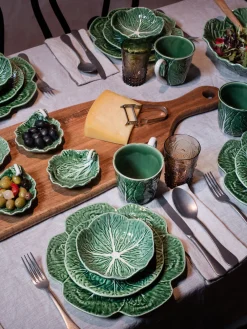 Discount Fuentes pintadas a mano Cabbage, 2 uds. Cuencos Y Platos De Servir|Menaje De Mesa