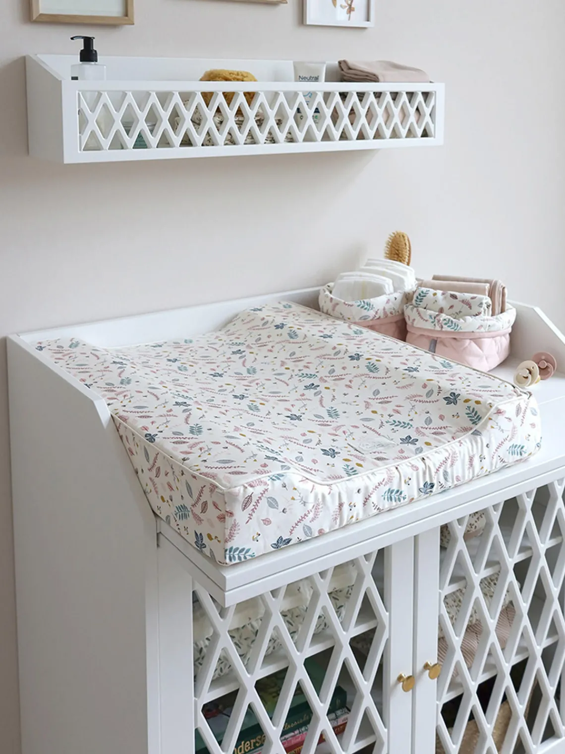 Colchonetas Cambiador|Decoración Infantil>Cam Cam Copenhagen Funda cambiador de algodón orgánico Pressed Leaves