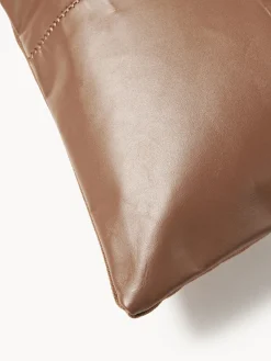 Discount Funda de almohada artesanal de cuero Raven Mantas|Cojines Decorativos