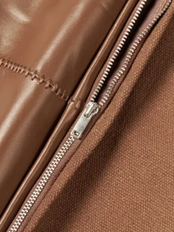 Discount Funda de almohada artesanal de cuero Raven Mantas|Cojines Decorativos