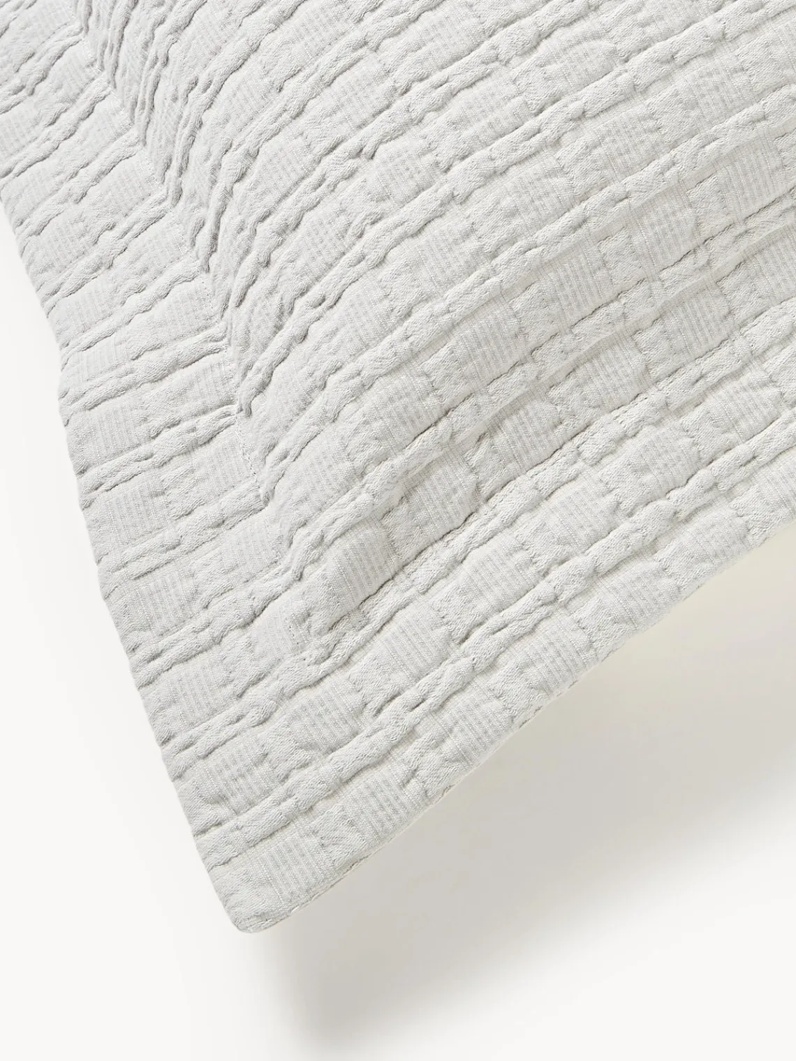 Funda de almohada con dobladillo texturizada Orville Cojines Decorativos|Mantas