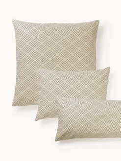 Fundas De Almohadas|Fundas Nórdicas>Westwing Collection Funda de almohada de algodón estampado Milano Beige